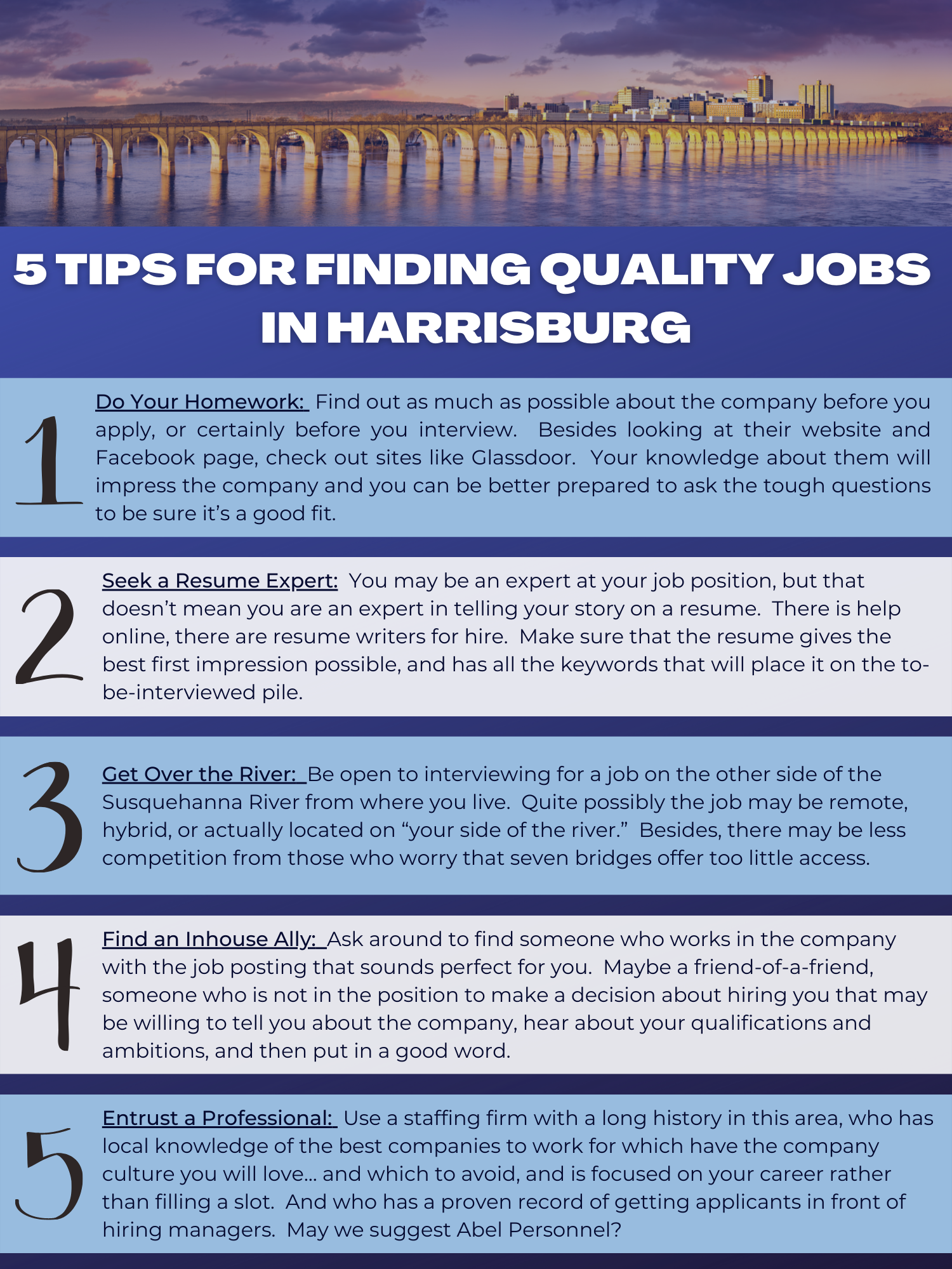 5tips for finding quality jobs in harrisburg