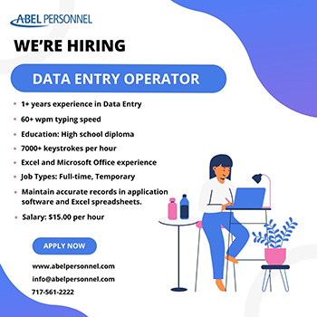 Abel Job Posts - Data Entry Operator