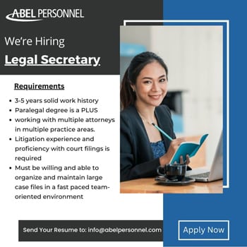 Abel Job Posts - Legal Secretary