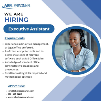 Executive Assistant Jobs in Harrisburg PA