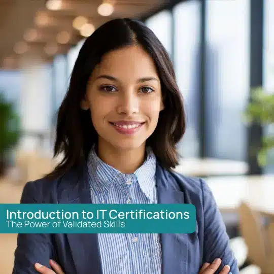 Smiling IT Professional with IT Certifications